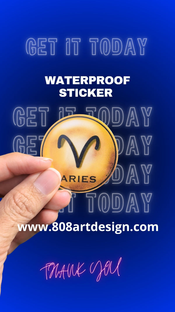 Aries ( waterproof sticker )