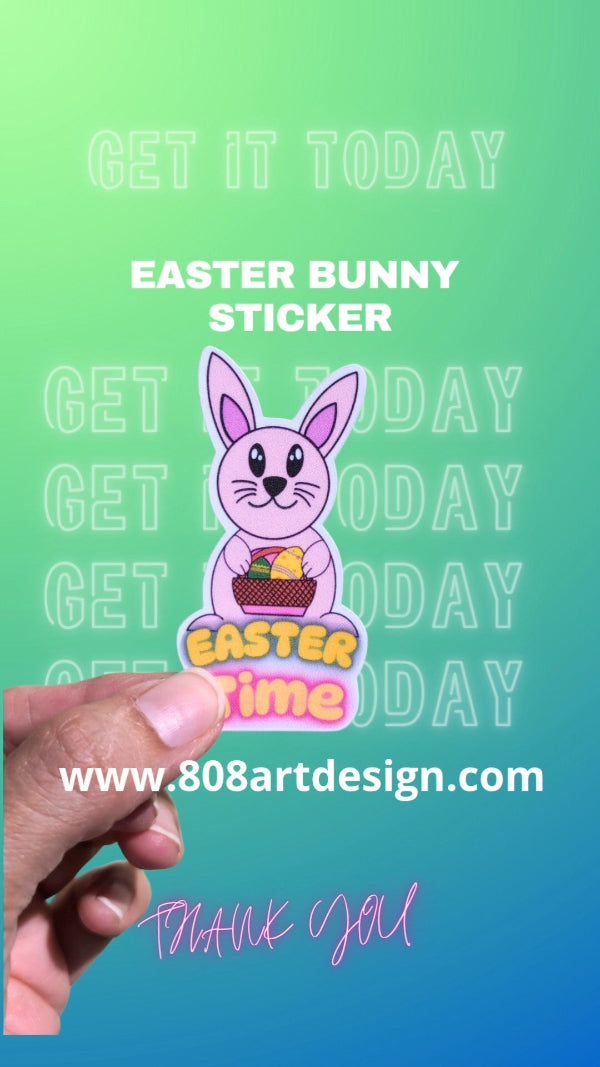 Easter bunny 2025 sticker