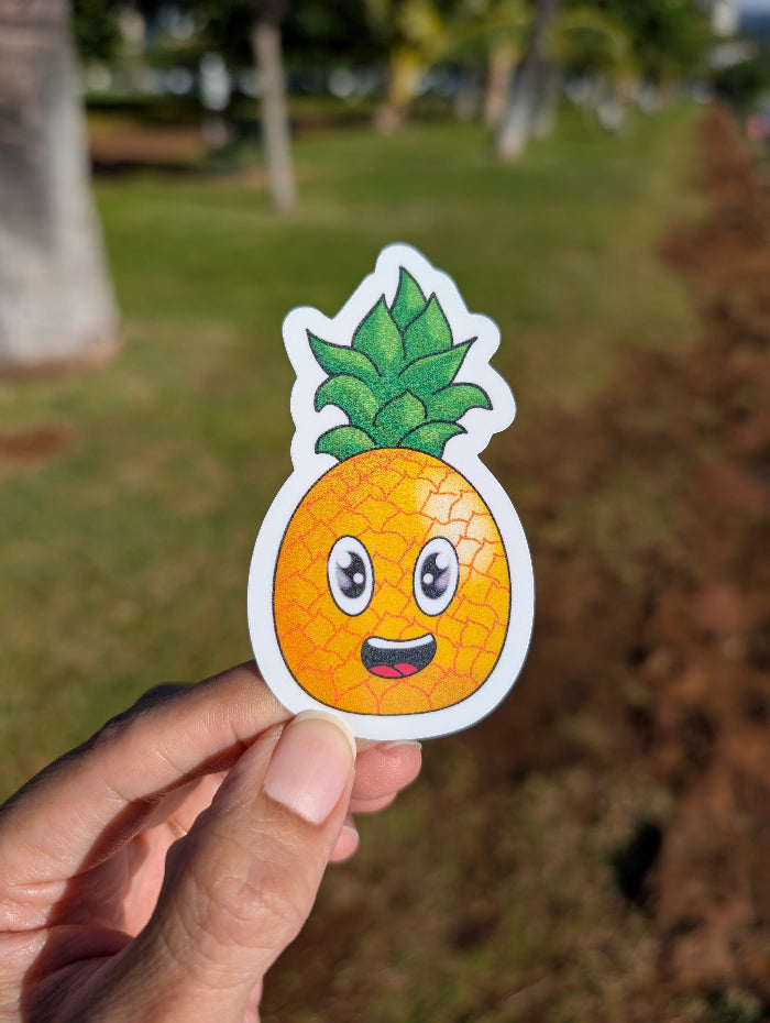 Pineapple ( waterproof sticker )