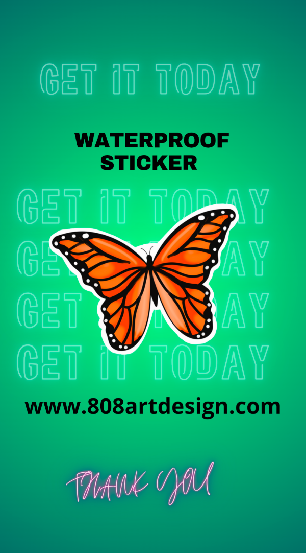 Butterfly ( waterproof stickers )