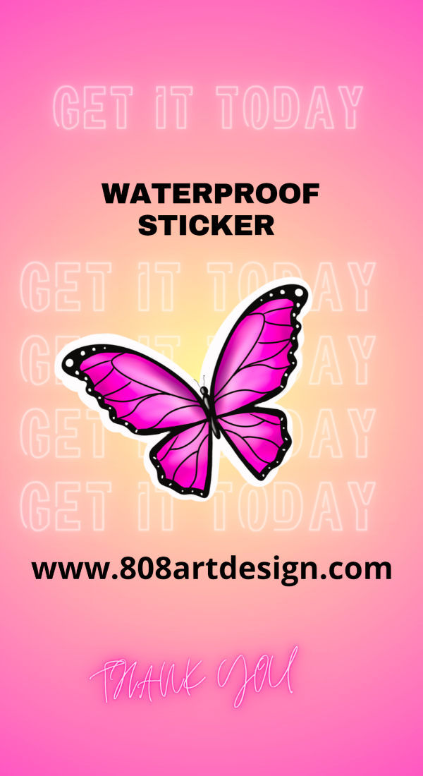 Butterfly ( waterproof stickers )