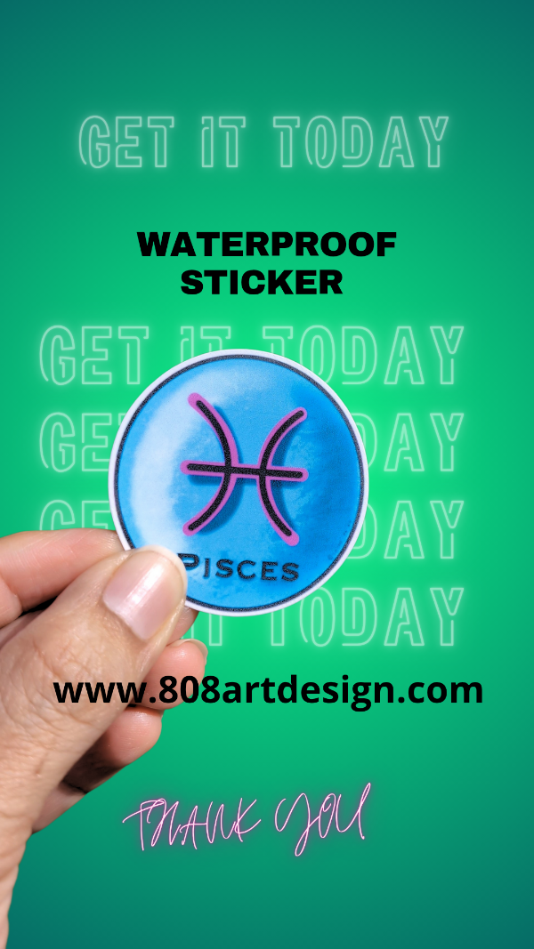 Pisces ( waterproof sticker )