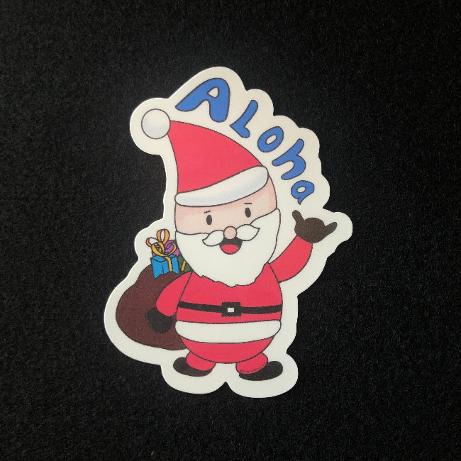 Aloha Santa Claus ( water proof sticker )