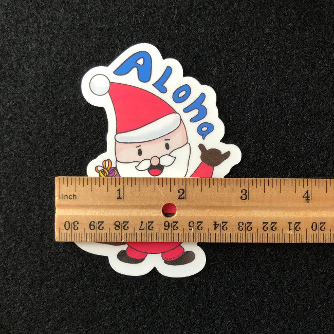 Aloha Santa Claus ( water proof sticker )